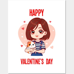 happy valentines day Posters and Art